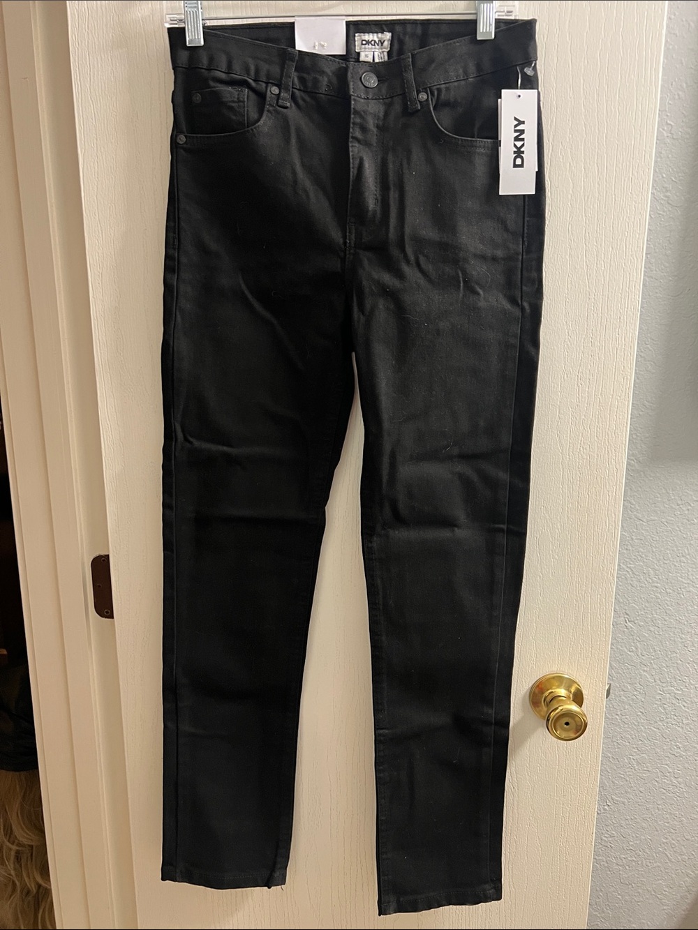 DKNY Black Straight-Leg Kids Jeans